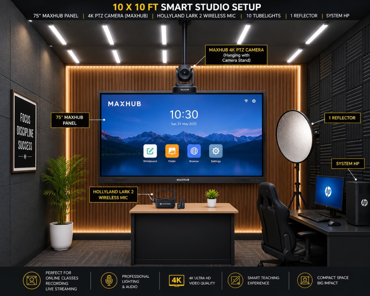 Professional Acoustic Studio Setup | Sound Recording & Production Solution